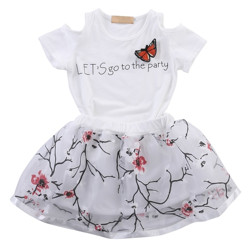 2pcs Stylish Toddler Baby Girls Clothing Sets