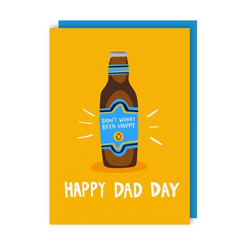 Beer Happy Father's Day Card (Pack of 6)