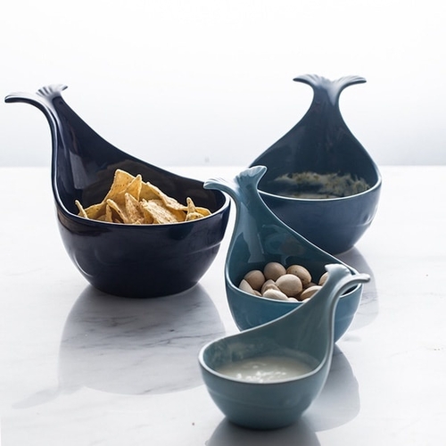 Whale Shaped Ceramic Bowl