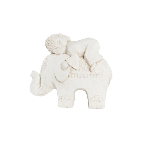 Decorative Figure DKD Home Decor White Elephant Oriental 44 x 22 x 40