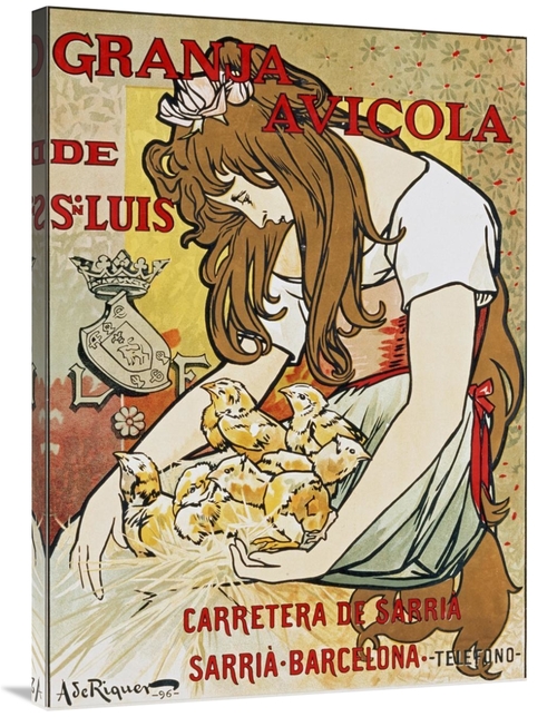 Global Gallery GCS-266179-40-142 40 in. Granja Avicola De San Luis Art