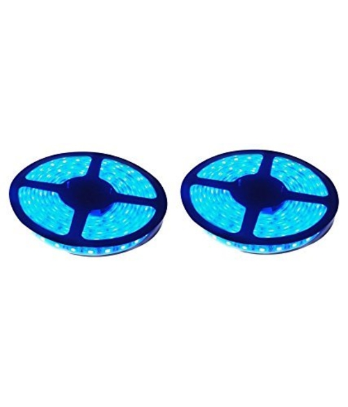 LED Self-Adhesive Waterproof Blue Strip Light - 5 Meter with Driver