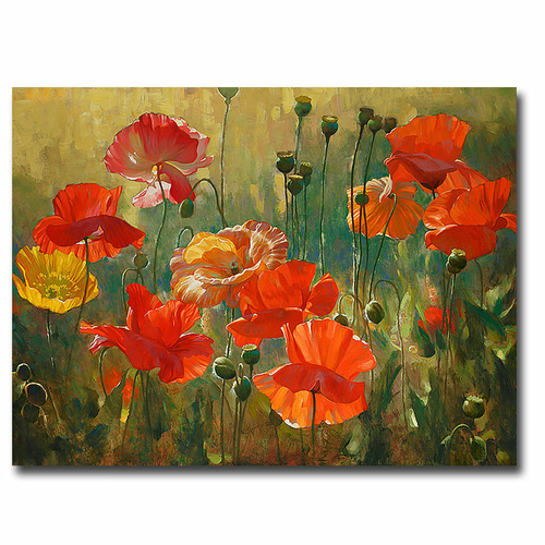 Artistic Home Gallery 1216P374IG Poppy Fields by Emma Styles Premium G