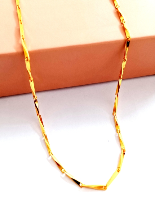Trendy Beautiful Fashionable Gold-plated Plated Brass Chain For Women