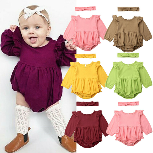 0 18M Newborn Baby Girl Boys Bodysuits Clothes