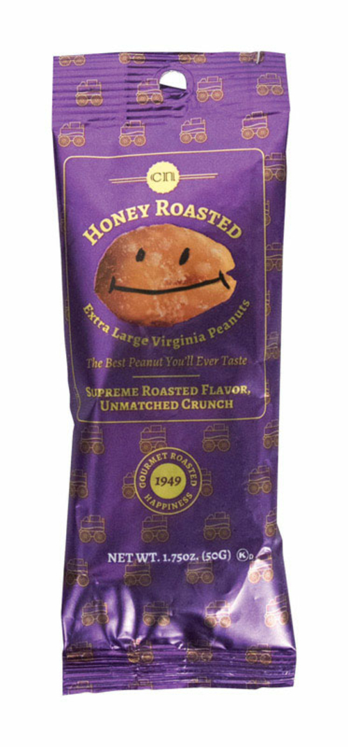 Carolina Peanuts 9008212 Honey Roasted Peanuts, 1.75 oz - Case of 