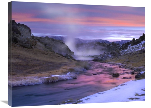 Global Gallery GCS-397148-2432-142 24 x 32 in. Hot Creek at Sunset&#44