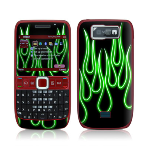 DecalGirl NE63-NFLAMES-GRN E63 Skin - Green Neon Flames