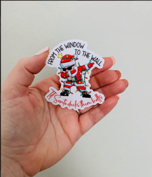 From the Window-Funny Holiday Sticker/Magnet