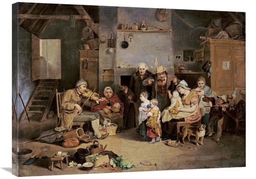 Global Gallery GCS-268200-36-142 36 in. The Blind Fiddler, After W