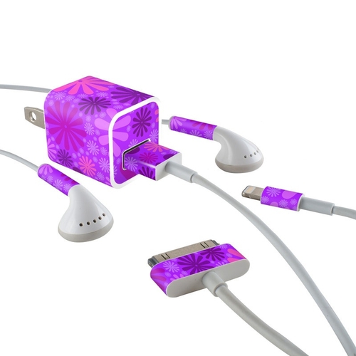 DecalGirl ACH-PUNCH-PRP Apple iPhone Charge Kit Skin - Purple Punch