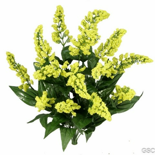 Admired by Nature GPB9342-YELLOW Artificial Heather Fillers Bush & Gre