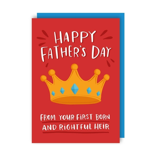 Rightful Heir Father's Day Funny Card (Pack of 6)