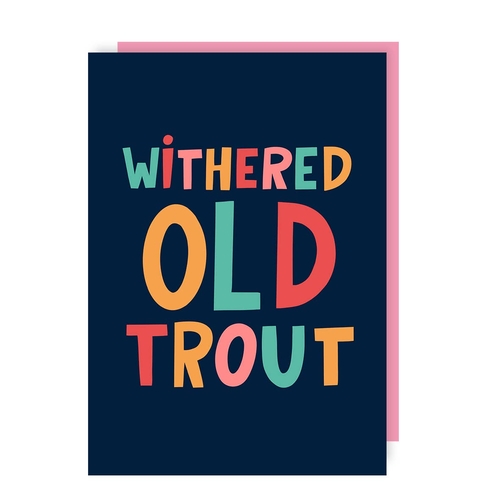 Trout Funny Birthday Card (Pack of 6)