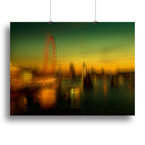 London at Dusk Canvas Print or Poster