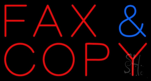 Everything Neon N105-4372 Fax Copy LED Neon Sign 13 x 24 - inches