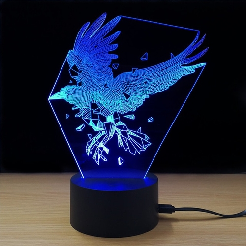 Colorful Eagle Styling Acrylic Light LED Table