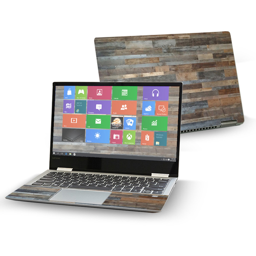 MightySkins LENY72013-Gray Wood Skin Decal Wrap for 13 in. Lenovo Yoga