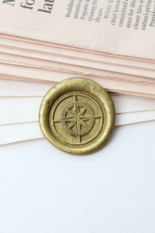 Compass Wax Seal Stamp/ Wax seal Stamp Kitb