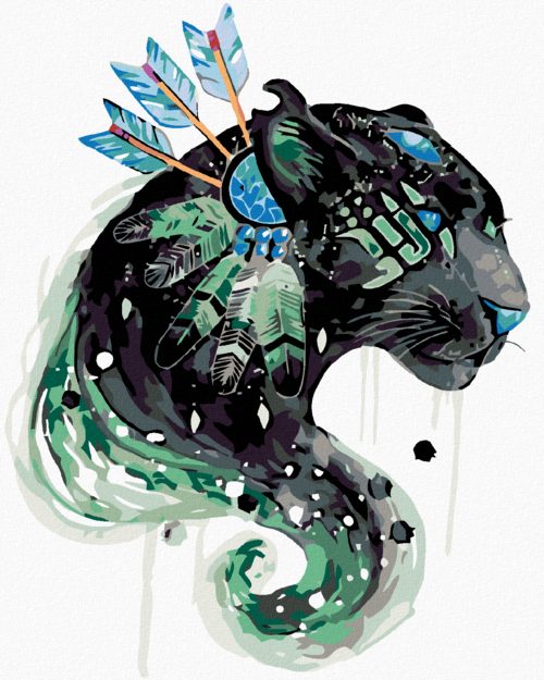 Paint by Numbers - WOMAN BEHIND A FLOWER