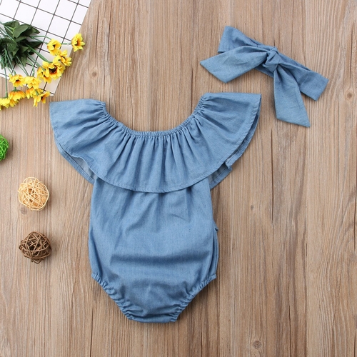 Newborn Infant Baby Girls Front Bowknot 