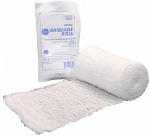 Pack of 100 Gauze Bandage Rolls 4.5" x 4.1 yds. Fluff-Dried 100%