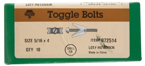 Hillman 372514 0.312 x 4 in. Mini Toggle Bolt