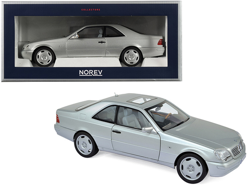 1997 Mercedes Benz CL600 Coupe Metallic Silver 1/18 Diecast Model Car
