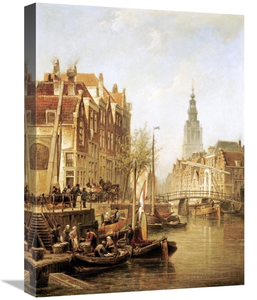 22 in. Amsterdam Art Print - Cornelis Christiaan Dommershuizen
