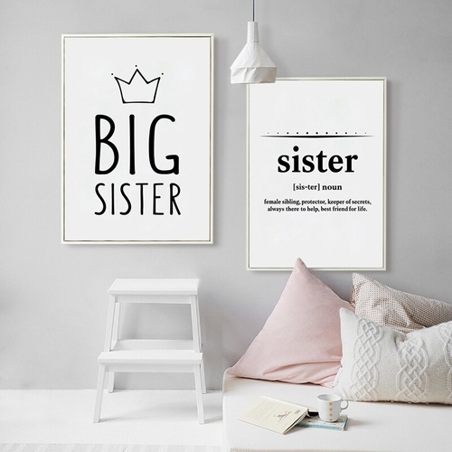 Sister Art  Canvas Print And Poster Big Sister