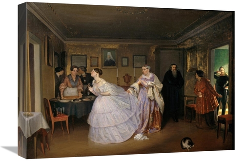 Global Gallery GCS-282029-22-142 22 in. The Major Makes a Proposal Art