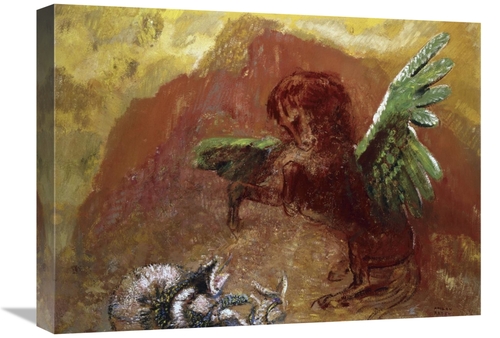 Global Gallery GCS-279553-22-142 22 in. Pegasus & Hydra Art Print - Od