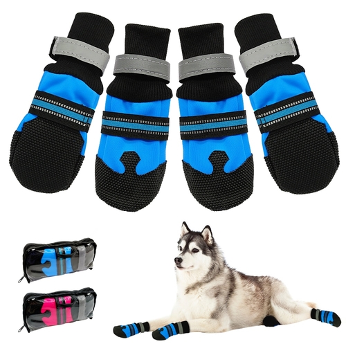 4pcs Waterproof Winter Pet Dog Shoes Anti slip