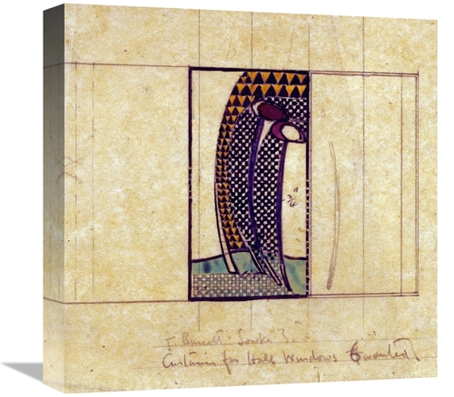 Global Gallery GCS-266801-16-142 16 in. Design for Curtains for the Ha