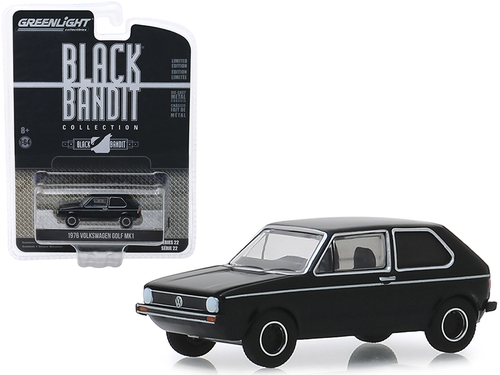 1976 Volkswagen Golf Mk1 \Black Bandit\" Series 22 1/64 Diecast Model