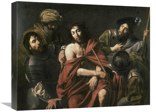 Global Gallery GCS-277284-22-142 22 in. Jesus Insulted by the Soldiers