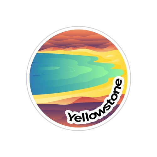Yelowstone National Park Sticker