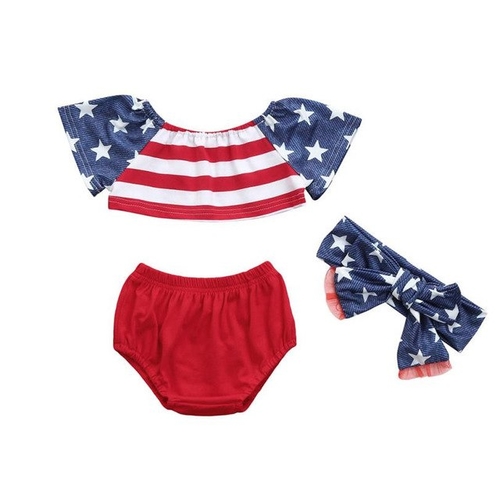 3Pcs Baby Clothes Infant Baby Boys Girls Stars