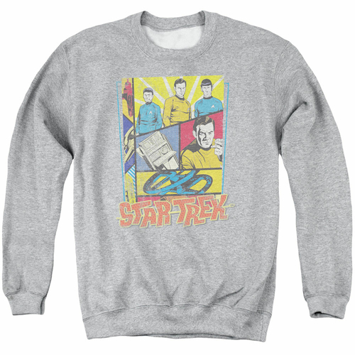 Trevco CBS934-AS-6 Star Trek & Vintage Collage Adult Cotton & Polyster