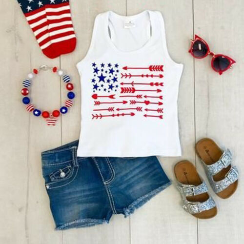 Pudcoco Toddler Kids Baby Girl American Flag