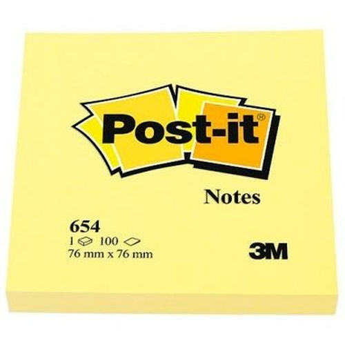 Sticky Notes Post-it CANARY YELLOW Yellow 7,6 x 7,6 cm 24 Pieces 76 x