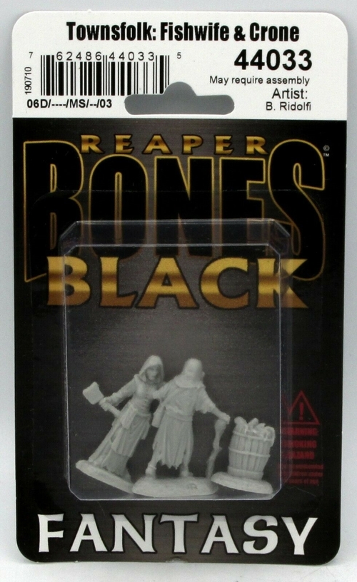 Reaper Miniatures REM44033 Bones Dreadmere Fishwife & Crone Miniatures