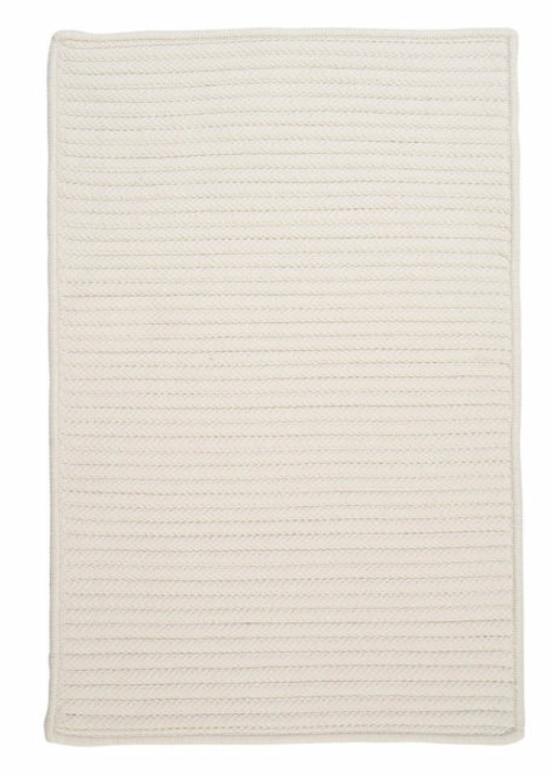 Colonial Mills Rug H141R024X036S Simply Home Solid - White 2 ft. x 3 f