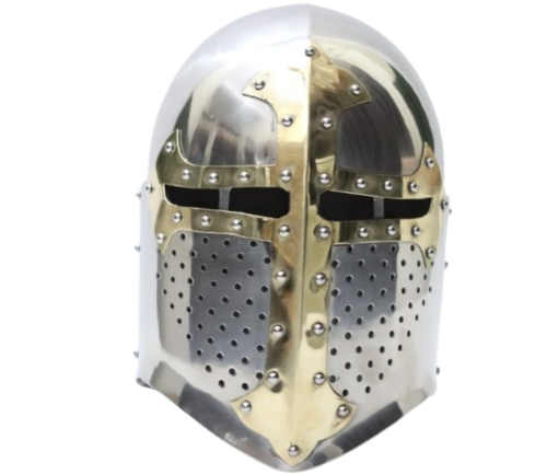 HELMET ARMOR FOR BUHURT CLOSED SUGARLOAF BASCINET HELMET