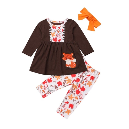 Pretty Kids Baby Girls Cotton Outfits Tassels Long