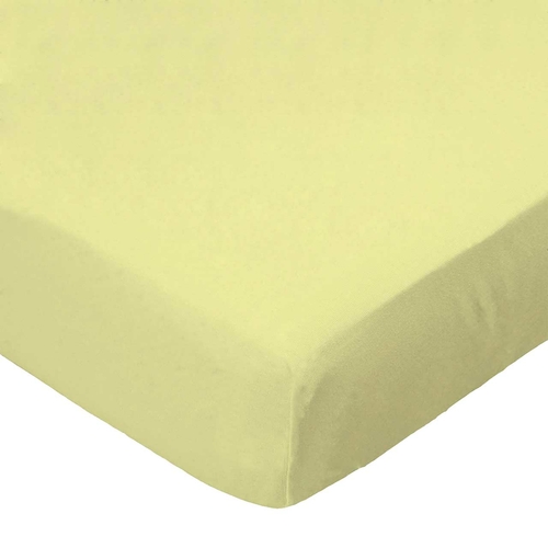 SheetWorld Fitted Bassinet Sheet - 100% Cotton Woven - Solid Yellow