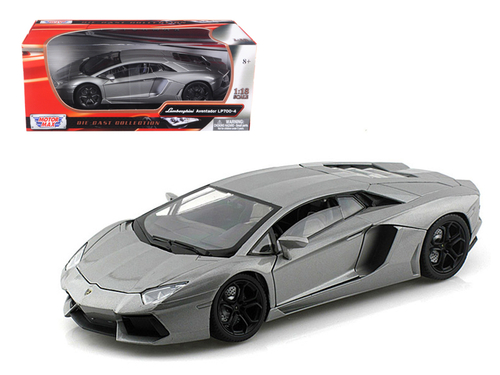 Lamborghini Aventador LP700-4 Gray Metallic 1/18 Diecast Model Car by