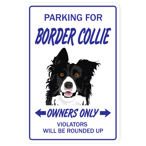 SignMission Z-1014-Border 10 x 14 in. Border Collie Sign - Dog Groomer