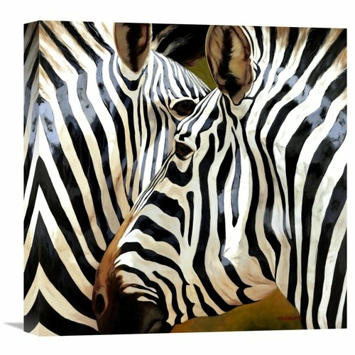 Global Gallery GCS-139148-1818-142 18 x 18 in. Zebra Close-Up Art Prin