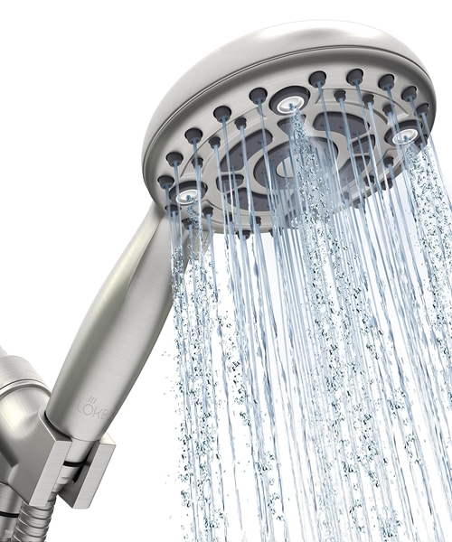 High Pressure 6 Settings Shower Head with Handheld   5'' Powerful